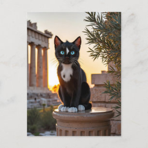 Cartes Pour Fêtes Annuelles Felini visite le Parthénon : une odyssée grecque