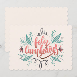 Cartes Pour Fêtes Annuelles Feliz Cumpleanos