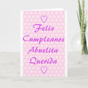 Cartes Pour Fêtes Annuelles Feliz Cumpleanos Abuelita Querida