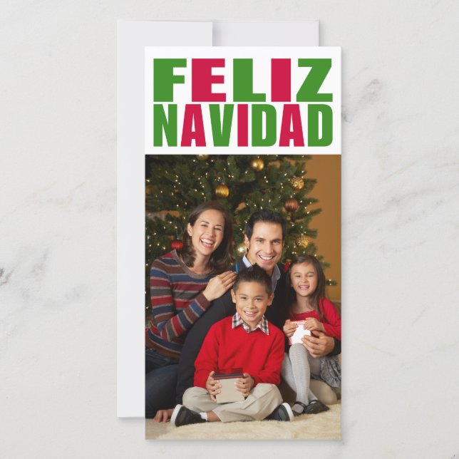 Cartes Pour Fêtes Annuelles Feliz Navidad (Devant)