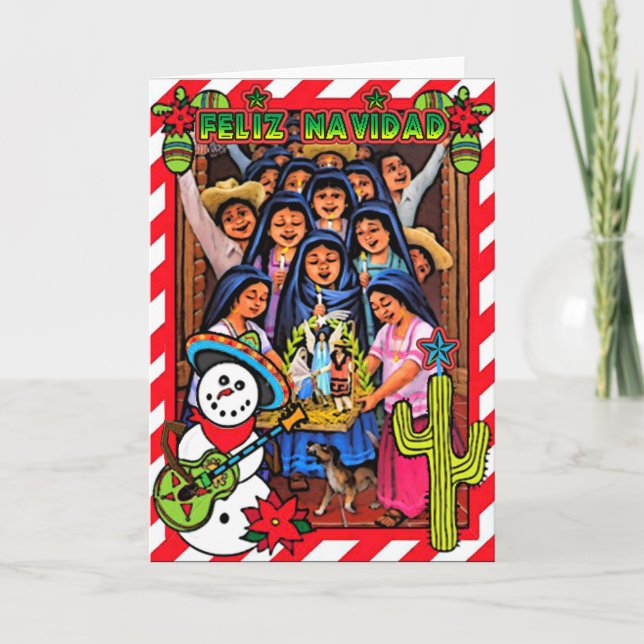 Cartes Pour Fêtes Annuelles Feliz Navidad (Devant)