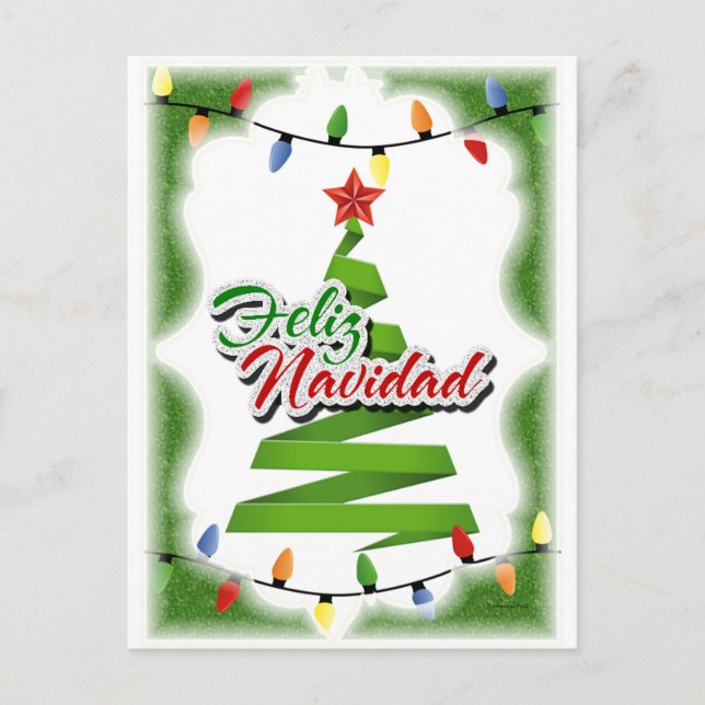 Cartes Pour Fêtes Annuelles Feliz Navidad (Devant)