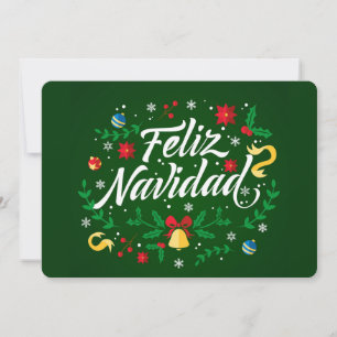 Cartes Pour Fêtes Annuelles Feliz Navidad