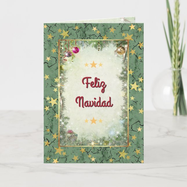 Cartes Pour Fêtes Annuelles Feliz Navidad (Devant)