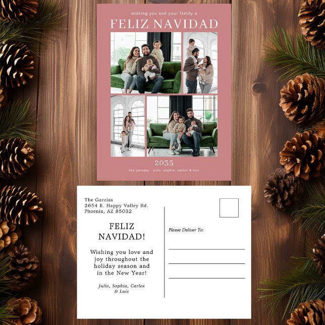 Cartes Pour Fêtes Annuelles Feliz Navidad 4 Photo (Créateur téléchargé)