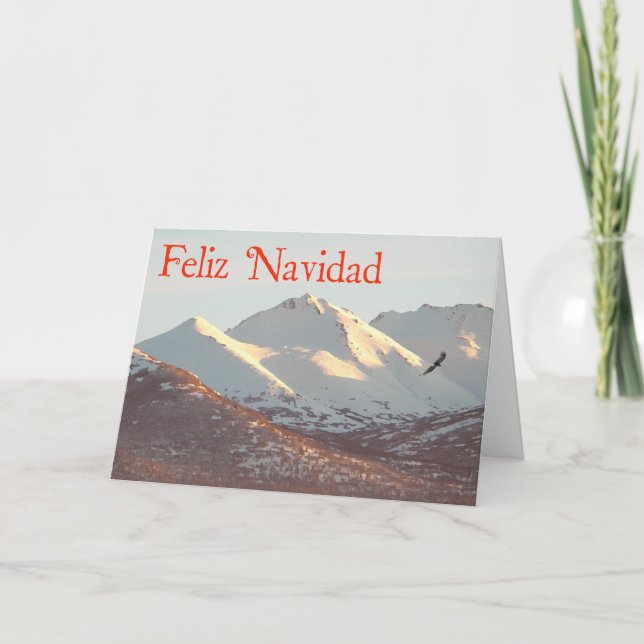 Cartes Pour Fêtes Annuelles Feliz Navidad - Aigle d'hiver (Devant)