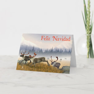 Cartes Pour Fêtes Annuelles Feliz Navidad - Chasseurs Dans La Poitrine