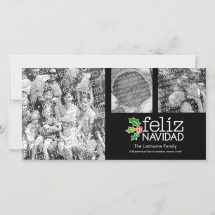 Cartes Pour Fêtes Annuelles Feliz Navidad - collage de 3 photos