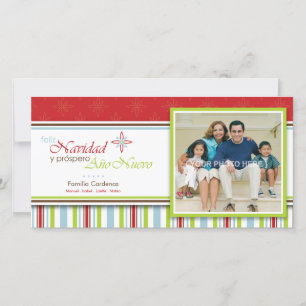 Cartes Pour Fêtes Annuelles Feliz Navidad (Flor)