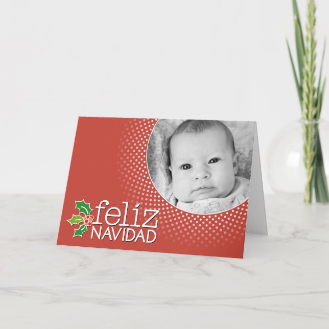 Cartes Pour Fêtes Annuelles Feliz Navidad - frontière photo (Devant)