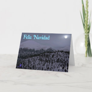 Cartes Pour Fêtes Annuelles Feliz Navidad - Soirée Froide En Idaho
