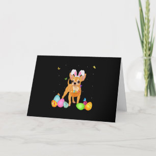 Cartes Pour Fêtes Annuelles Femme Chien Maman Cadeau Cute Bunny Chihuahua Oeuf