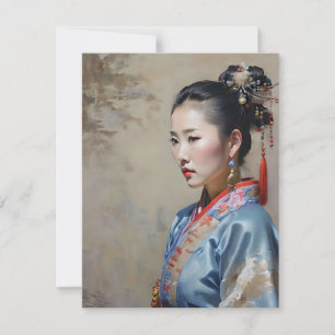 Cartes Pour Fêtes Annuelles Femme chinoise zhuang D