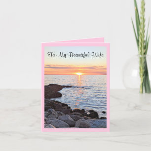 Cartes Pour Fêtes Annuelles Femme de la Saint Valentin Photo du coucher du sol