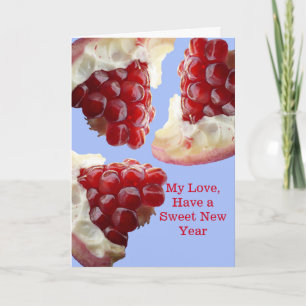 Cartes Pour Fêtes Annuelles Femme Happy Rosh Hashanah avec grenade
