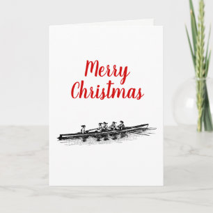 Cartes Pour Fêtes Annuelles Femmes Aviron Rameuses Équipe D'équipage Sports Na