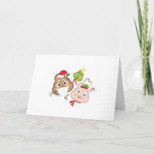 Cartes Pour Fêtes Annuelles Femmes drôles d'hommes d'enfants d'Emoji de