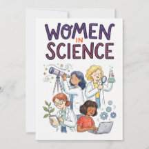 Femmes en science – Illustration inspirante de la