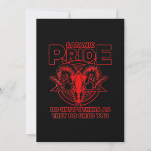 Cartes Pour Fêtes Annuelles Femmes Fierté satanique Satanisme Pagan Chèvre Sat