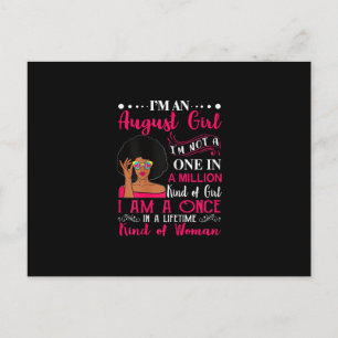Cartes Pour Fêtes Annuelles Femmes Noires Août Cadeaux Anniversaires Je suis R