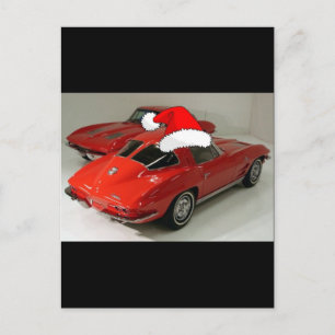 Cartes Pour Fêtes Annuelles Fenêtre de fractionnement classique de la Corvette