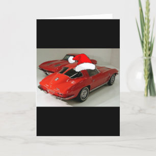 Cartes Pour Fêtes Annuelles Fenêtre de fractionnement classique de la Corvette