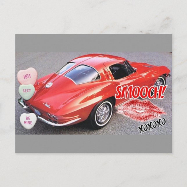 Cartes Pour Fêtes Annuelles Fenêtre de la Saint Valentin Red Split (Devant)