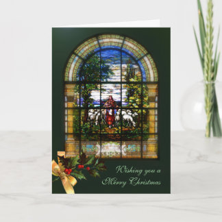 CARTES POUR FÊTES ANNUELLES FENÊTRE DE L'ÉGLISE - AGNEAU DE NOËL