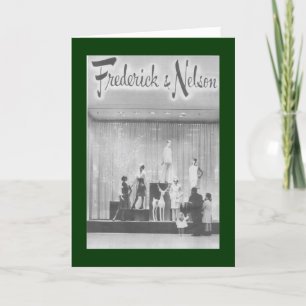 Cartes Pour Fêtes Annuelles Fenêtre de Noël de Frederick et du Nelson