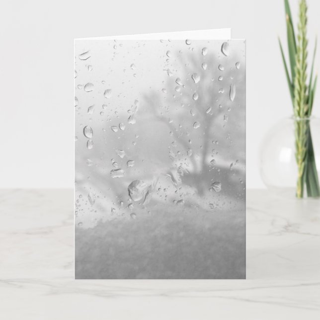 Cartes Pour Fêtes Annuelles fenêtre de ville d'hiver (Devant)