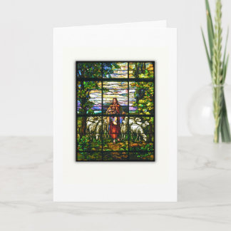 CARTES POUR FÊTES ANNUELLES FENÊTRE ÉGLISE - AGNEAU DE PÂQUES