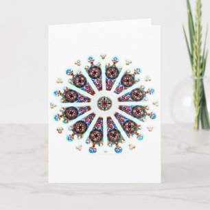 Cartes Pour Fêtes Annuelles Fenêtre en verre