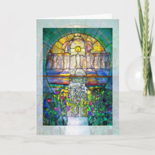 Cartes Pour Fêtes Annuelles Fenêtre en verre de Pâques