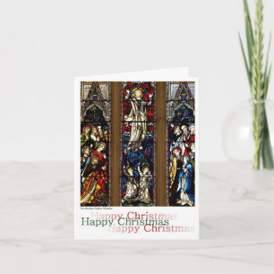 Cartes Pour Fêtes Annuelles Fenêtre en verre tendu Noël