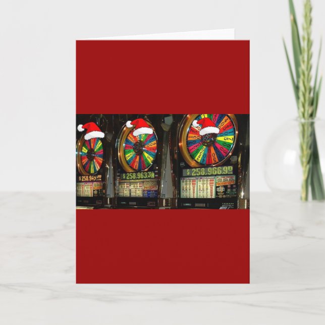 Cartes Pour Fêtes Annuelles Fentes de Noël à Las Vegas (Devant)
