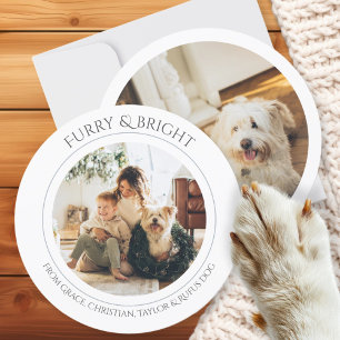 Cartes Pour Fêtes Annuelles Fer personnalisée de Noël et photo brillante