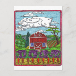 Cartes Pour Fêtes Annuelles Ferme de lapin de Pâques