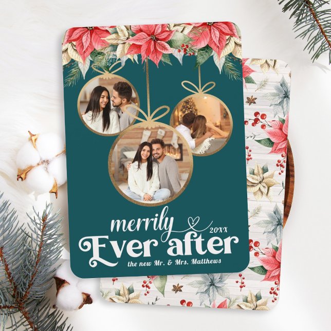 Cartes Pour Fêtes Annuelles Ferme Poinsettia Merveilleusement Jamais Après Les (Créateur téléchargé)