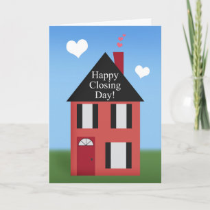 Cartes Pour Fêtes Annuelles Fermeture de la maison de l'agent immobilier