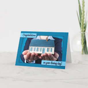 Cartes Pour Fêtes Annuelles Fermeture de la maison de l'agent immobilier