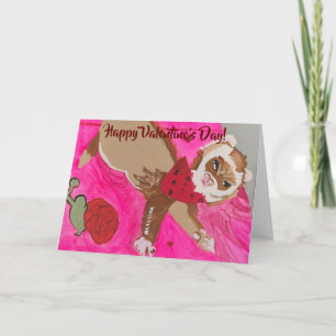 Cartes Pour Fêtes Annuelles Ferret Valentine's Day Card