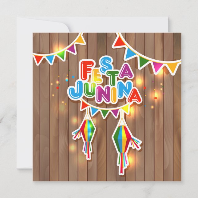 Cartes Pour Fêtes Annuelles Festa Junina (Devant)