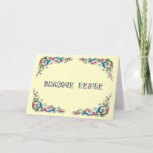 Cartes Pour Fêtes Annuelles Feste de Buone - bonnes fêtes en italien