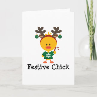 Cartes Pour Fêtes Annuelles Festif Chick