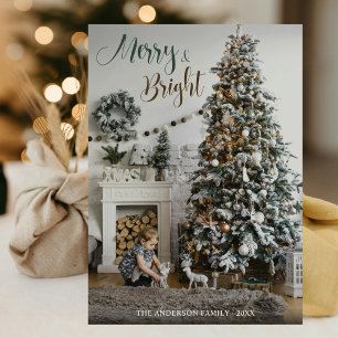 Cartes Pour Fêtes Annuelles Festif de Noël Arbre Intérieur Joyeux Bright Photo