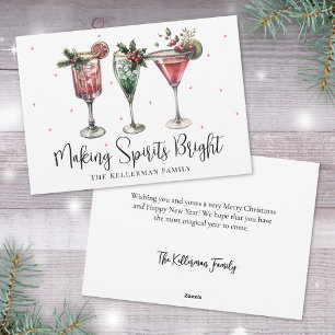 Cartes Pour Fêtes Annuelles Festif Faire des esprits un Noël brillant