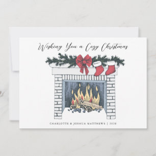 Cartes Pour Fêtes Annuelles Festif foyer confortable Simple Pays Noël H