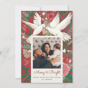 Cartes Pour Fêtes Annuelles Festif oiseau rouge photo