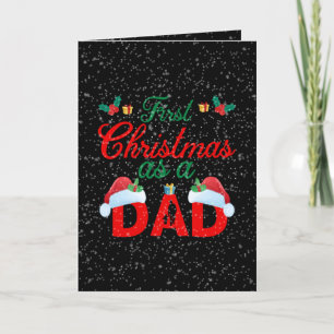Cartes Pour Fêtes Annuelles Festif premier papa Noël ajouter un sentiment
