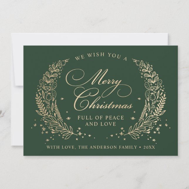 Cartes Pour Fêtes Annuelles Festil Famil Joyeux voeux de Noël (Devant)